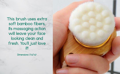 Facial Brush with Bamboo Handle DC-BeNat