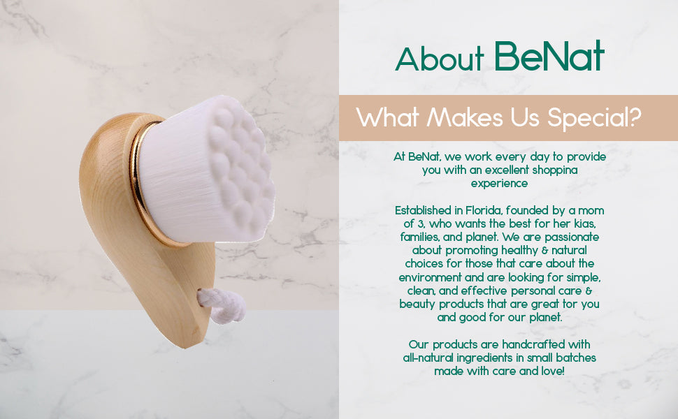 Facial Brush with Bamboo Handle DC-BeNat