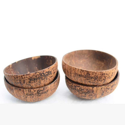 Handmade Coconut Bowls (Set of 4) DC-Karmic Seed