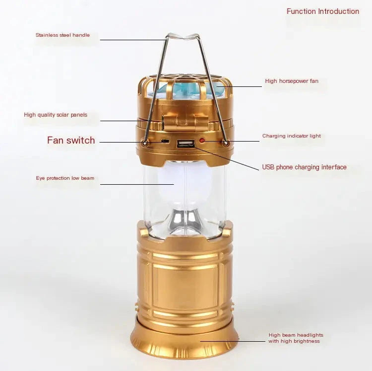 SunLit Camping Fan Lantern 11:11