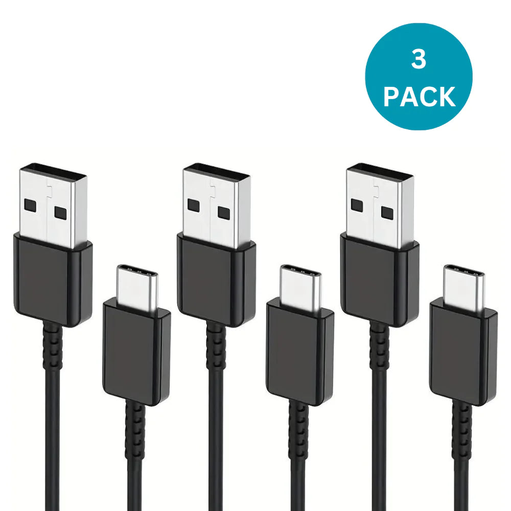 3-Pack 6FT Charging Cable Type C Cable White 11:11