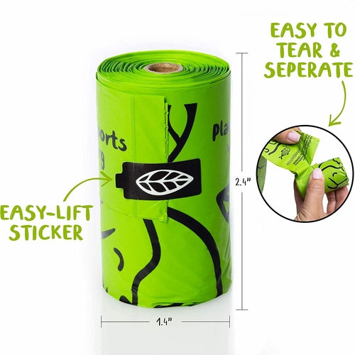Dog Waste Bags - Compostable, 120 count 11:11
