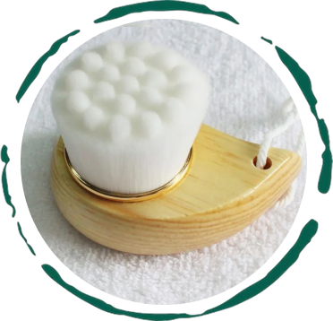 Facial Brush with Bamboo Handle DC-BeNat