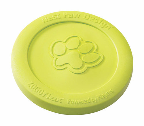 West Paw 8000463 Zogoflex Green Zisc Disc Synthetic Rubber Frisbee&#44 11:11