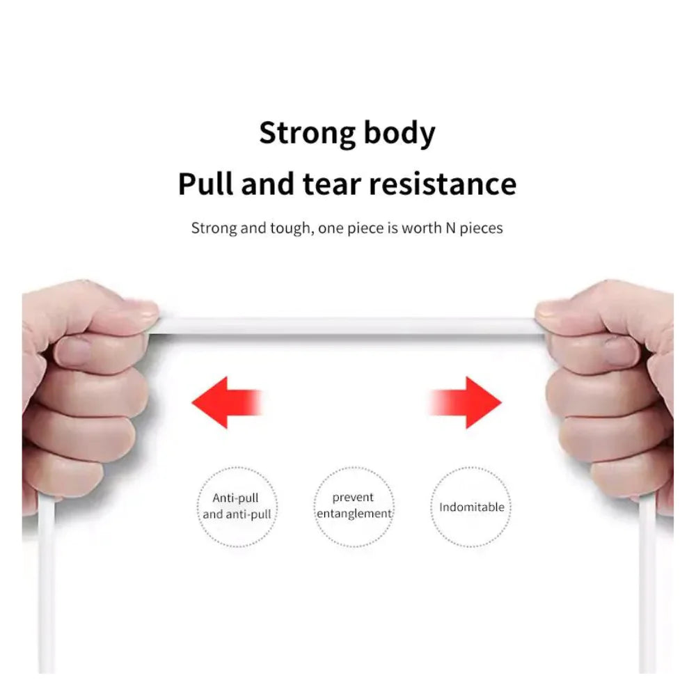 3-Pack 6FT Charging Cable Type C Cable White 11:11