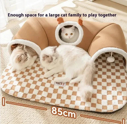 Cozy Cat Play Tunnel Bed 11:11