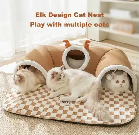 Cozy Cat Play Tunnel Bed 11:11