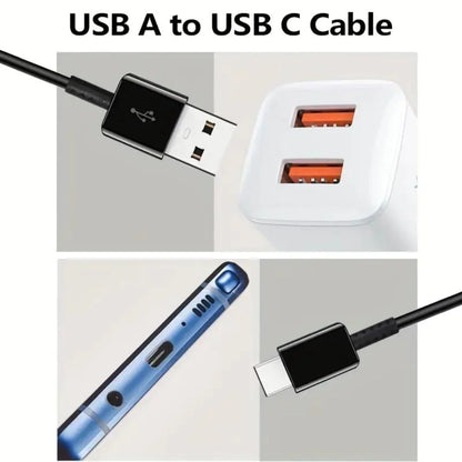 3-Pack 6FT Charging Cable Type C Cable White 11:11