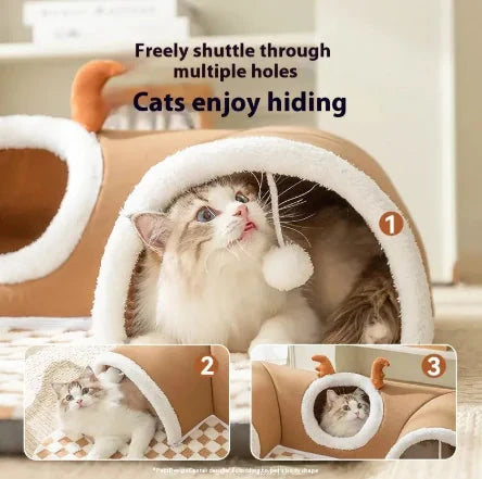 Cozy Cat Play Tunnel Bed 11:11