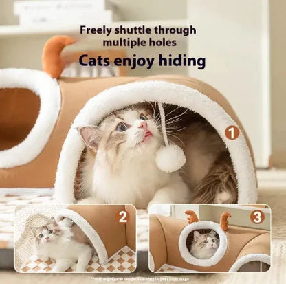 Cozy Cat Play Tunnel Bed 11:11