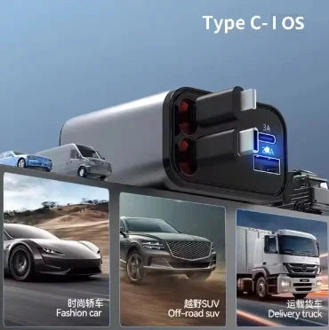 USB-C Retractable Car Charger 11:11