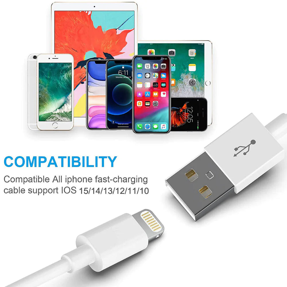 6FT USB Charging Cable Cord For iPhone 11:11