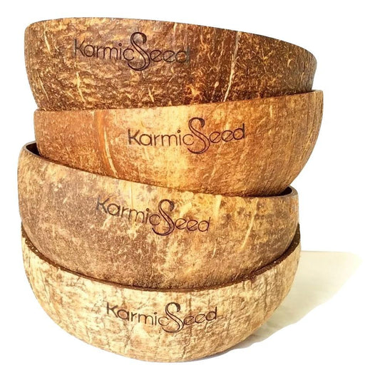 Handmade Coconut Bowls (Set of 4) DC-Karmic Seed