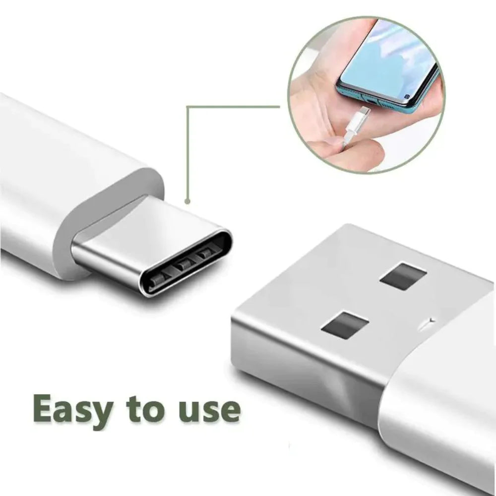 3-Pack 6FT Charging Cable Type C Cable White 11:11
