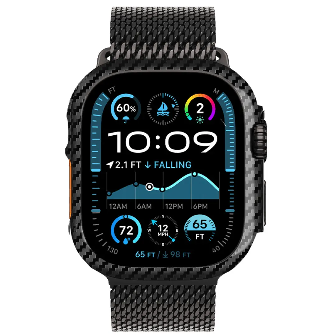 Apple Watch Real Carbon Fiber Case DC-Simply Carbon Fiber