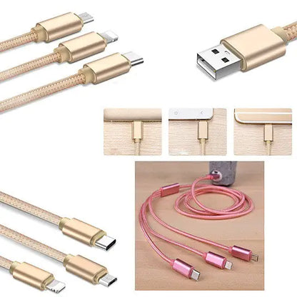 Multi-Phone 3-in-1 Master Charging Cable 11:11