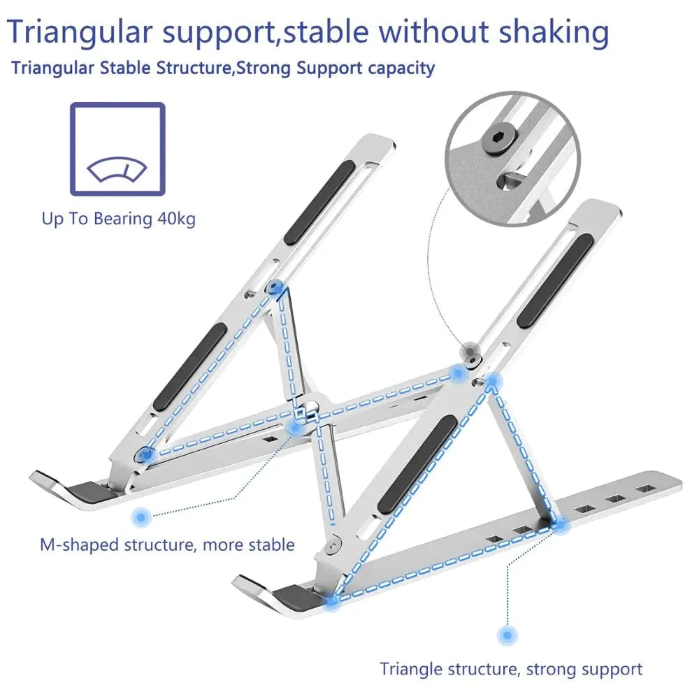 Foldable Laptop Stand Adjustable Notebook Stand Portable Laptop 11:11