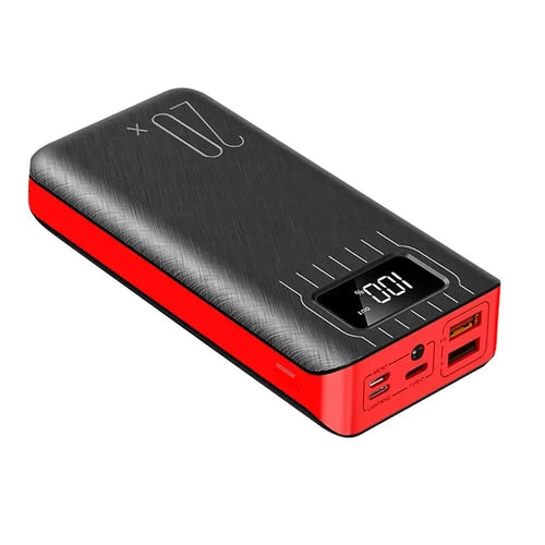 20000mAh External Battery Power Bank Dual USB With LED Flashlight DC-THE CEO