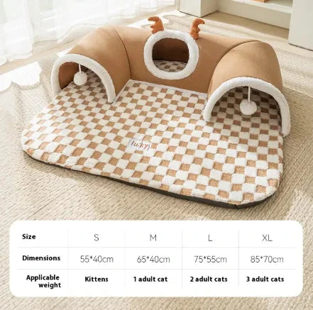 Cozy Cat Play Tunnel Bed 11:11