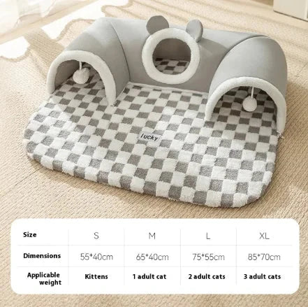 Cozy Cat Play Tunnel Bed 11:11