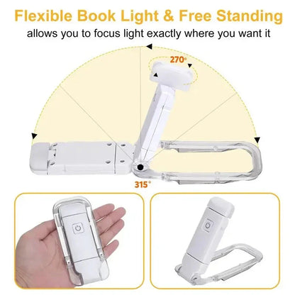 LED USB Rechargeable Book Light Reading Light Eye Protection 11:11
