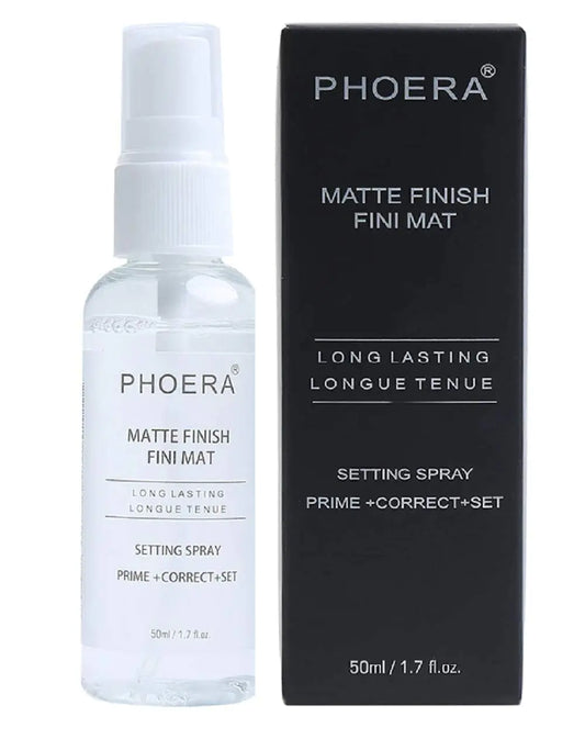 AQUAPURITY Phoera Makeup Setting Spray 3 In 1 Fixer Primer & Corrector Matte Finish Makeup Sealer Spray Long Lasting16Hr Wear Face Make Up Foundation Light Weight Beauty Blender 11:11
