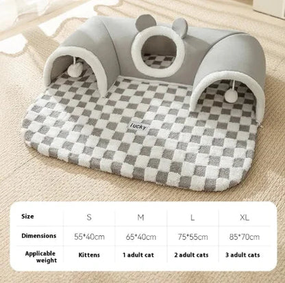 Cozy Cat Play Tunnel Bed 11:11