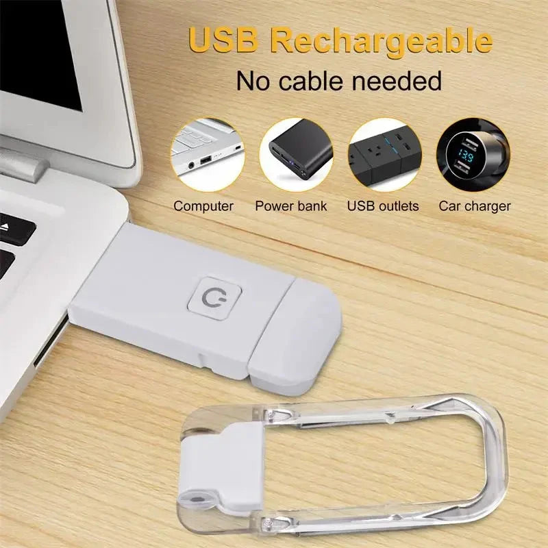 LED USB Rechargeable Book Light Reading Light Eye Protection 11:11